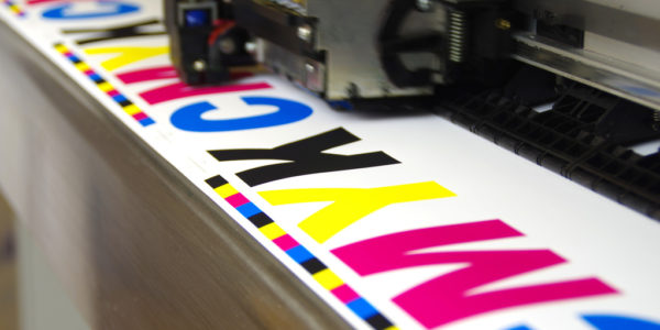 Plotter head printing CMYK